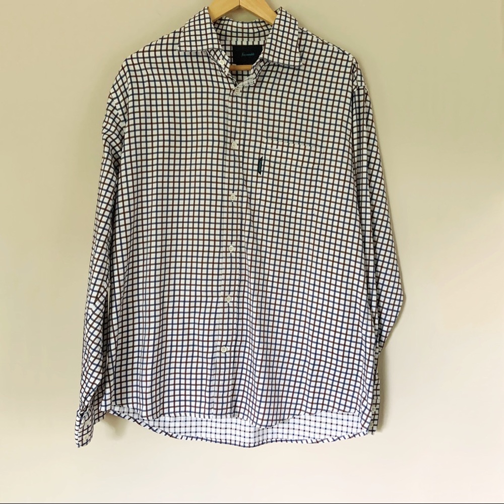 Faconnable Mens Long Sleeve Button Down
